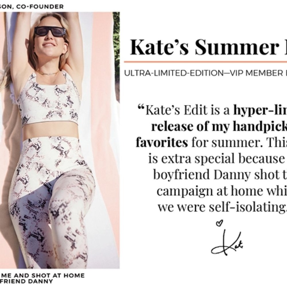 Fabletics Kate Hudson Snake Print Legging M Tv Guc - image 2